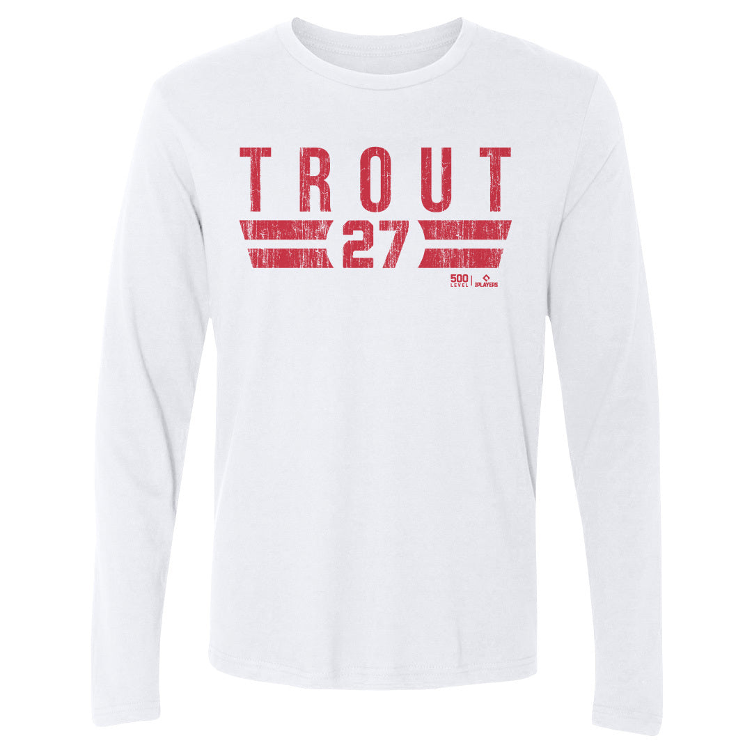 Mike Trout Men's Long Sleeve T-Shirt | 500 LEVEL