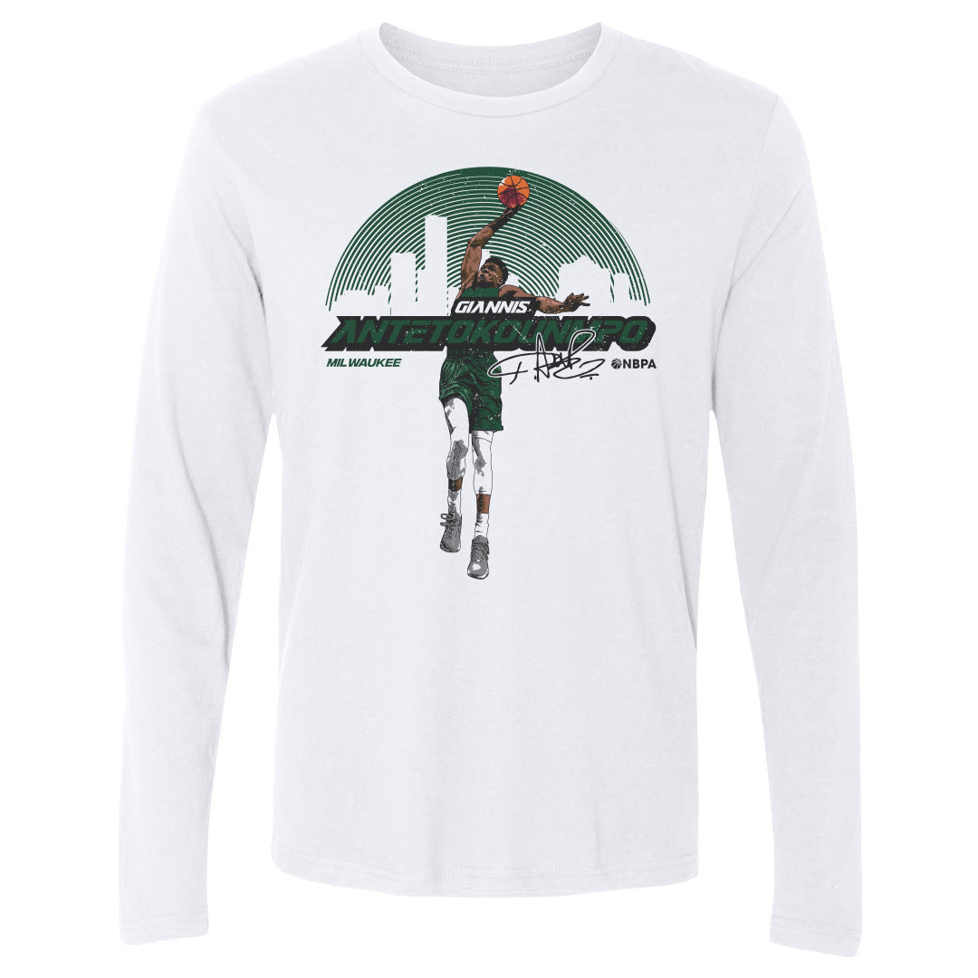 Giannis Antetokounmpo Men's Long Sleeve T-Shirt | 500 LEVEL