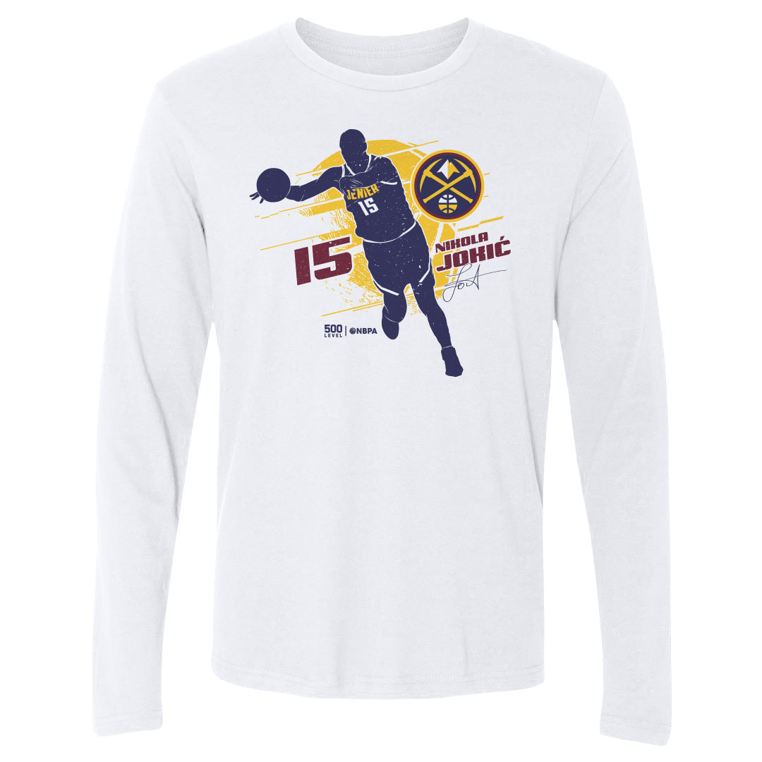 Nikola Jokic Men's Long Sleeve T-Shirt | 500 LEVEL