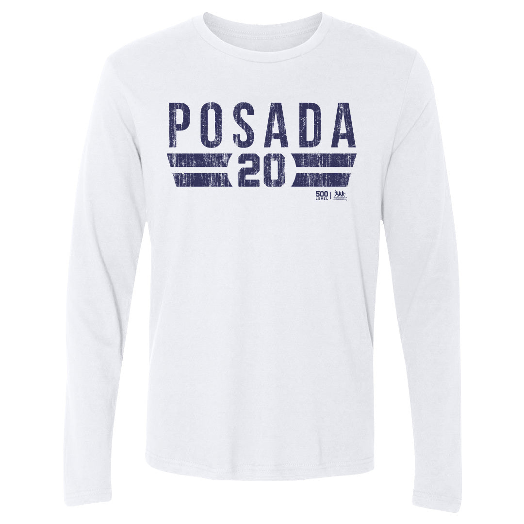 Jorge Posada Men's Long Sleeve T-Shirt | 500 LEVEL