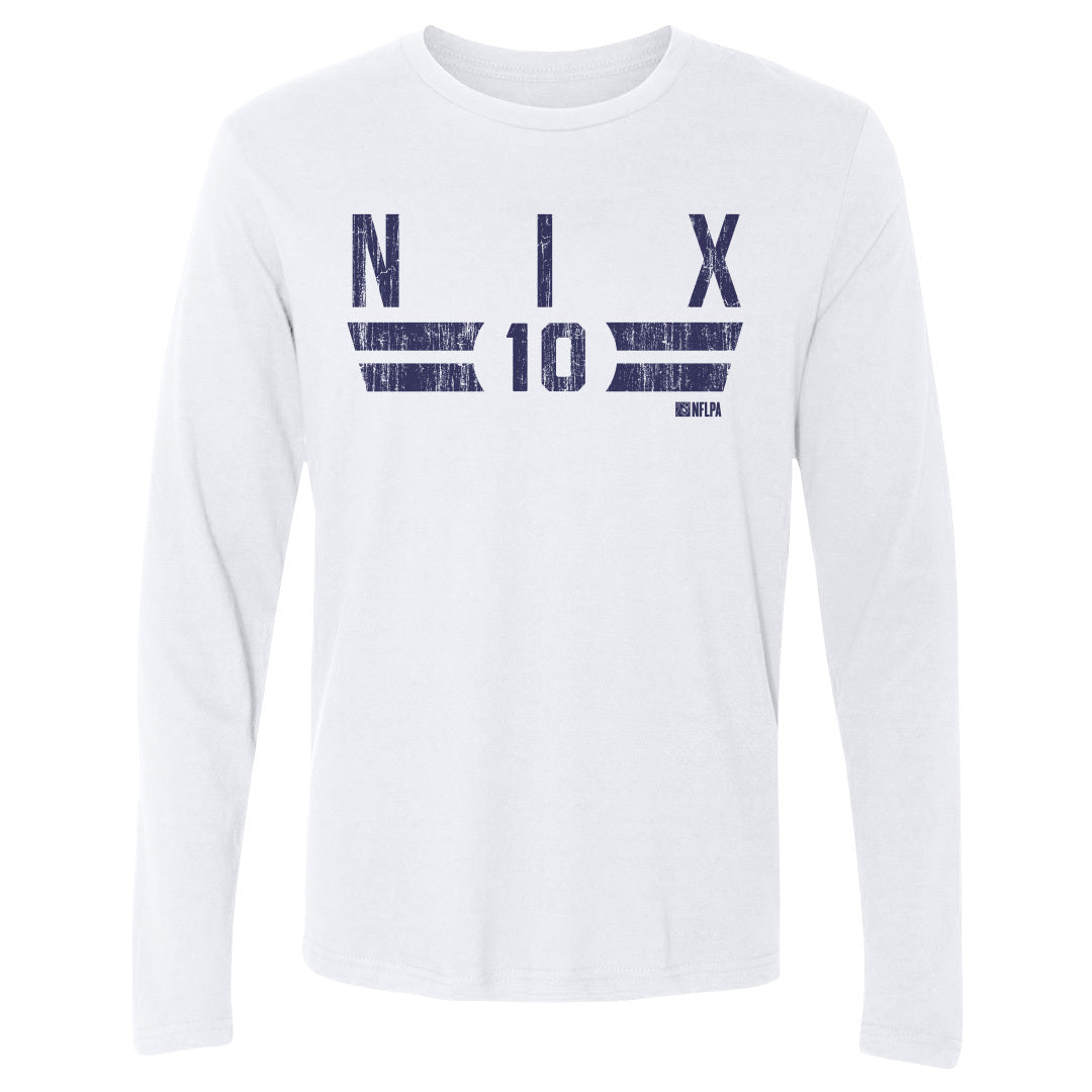 Bo Nix Men's Long Sleeve T-Shirt | 500 LEVEL