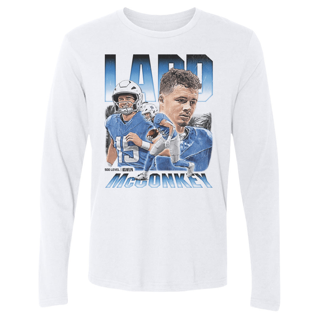Ladd McConkey Men's Long Sleeve T-Shirt | 500 LEVEL