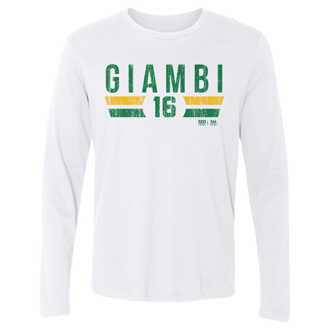 Jason Giambi Men's Long Sleeve T-Shirt | 500 LEVEL