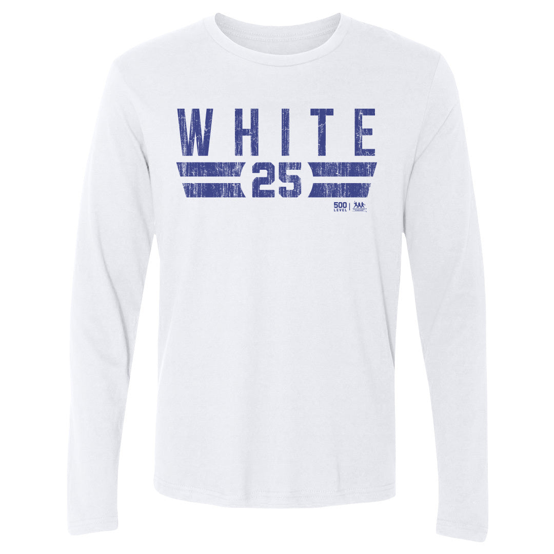 Devon White Men's Long Sleeve T-Shirt | 500 LEVEL