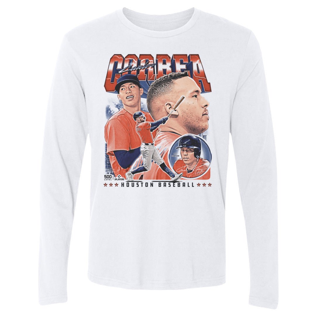 Carlos Correa Men's Long Sleeve T-Shirt | 500 LEVEL