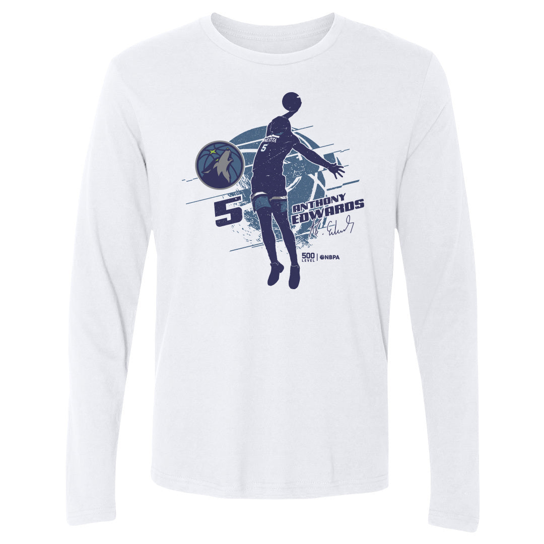 Anthony Edwards Men's Long Sleeve T-Shirt | 500 LEVEL