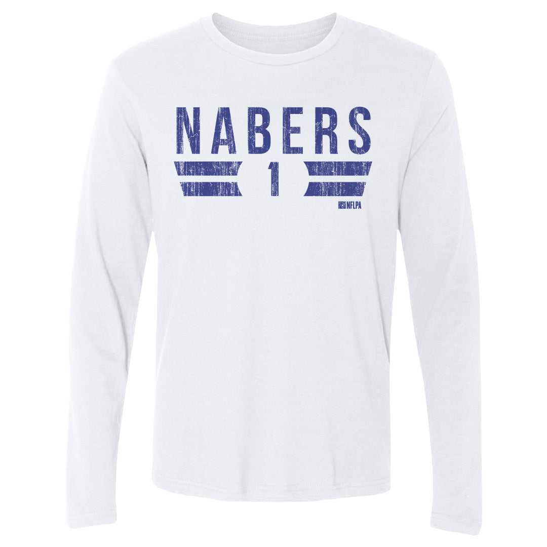 Malik Nabers Men's Long Sleeve T-Shirt | 500 LEVEL