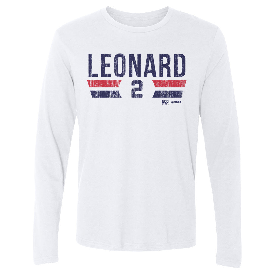 Kawhi Leonard Men's Long Sleeve T-Shirt | 500 LEVEL