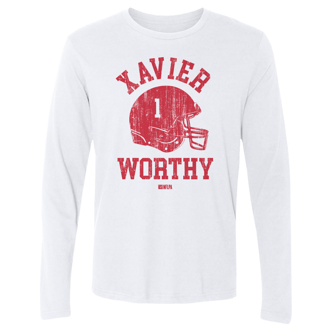 Xavier Worthy Men's Long Sleeve T-Shirt | 500 LEVEL