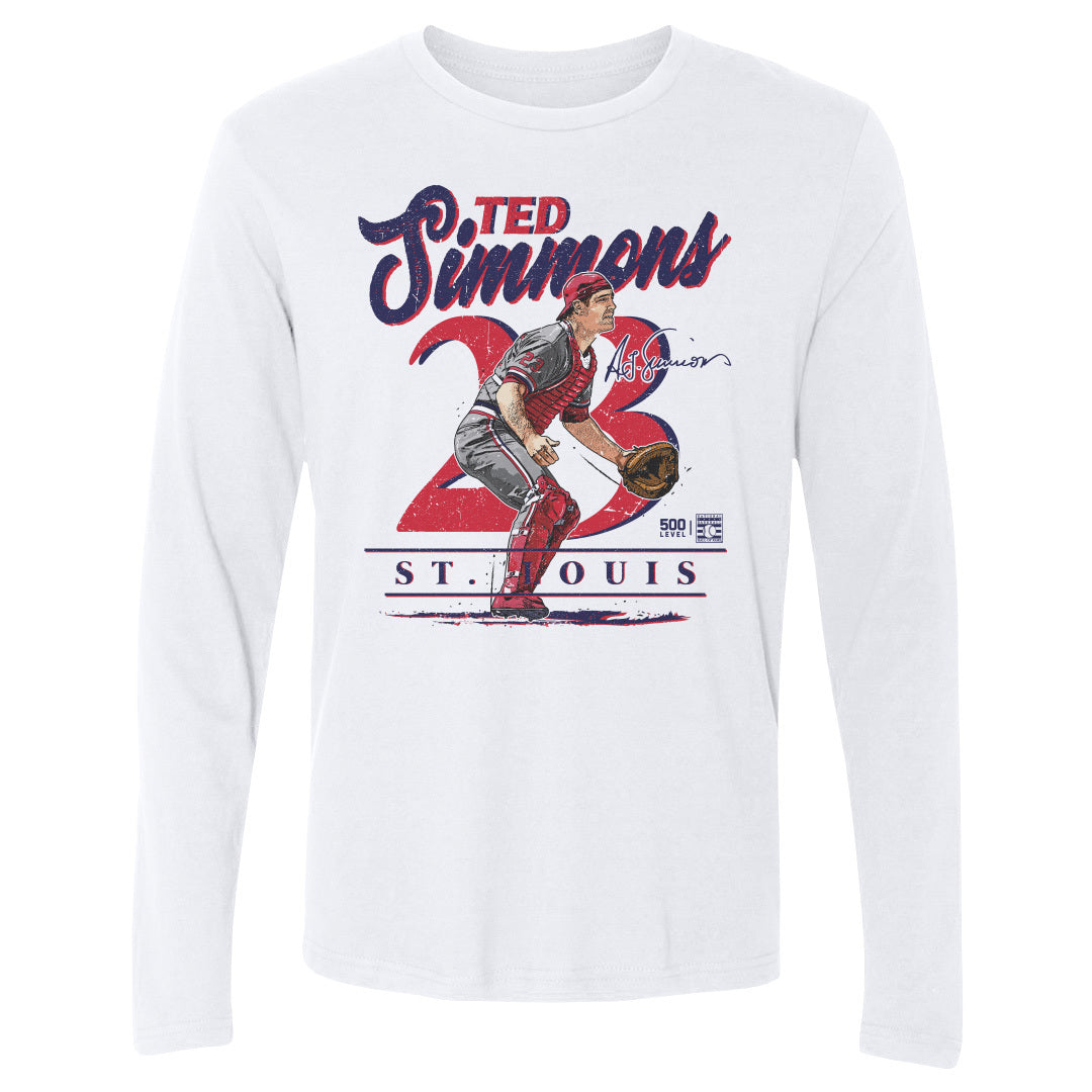 Ted Simmons Men's Long Sleeve T-Shirt | 500 LEVEL