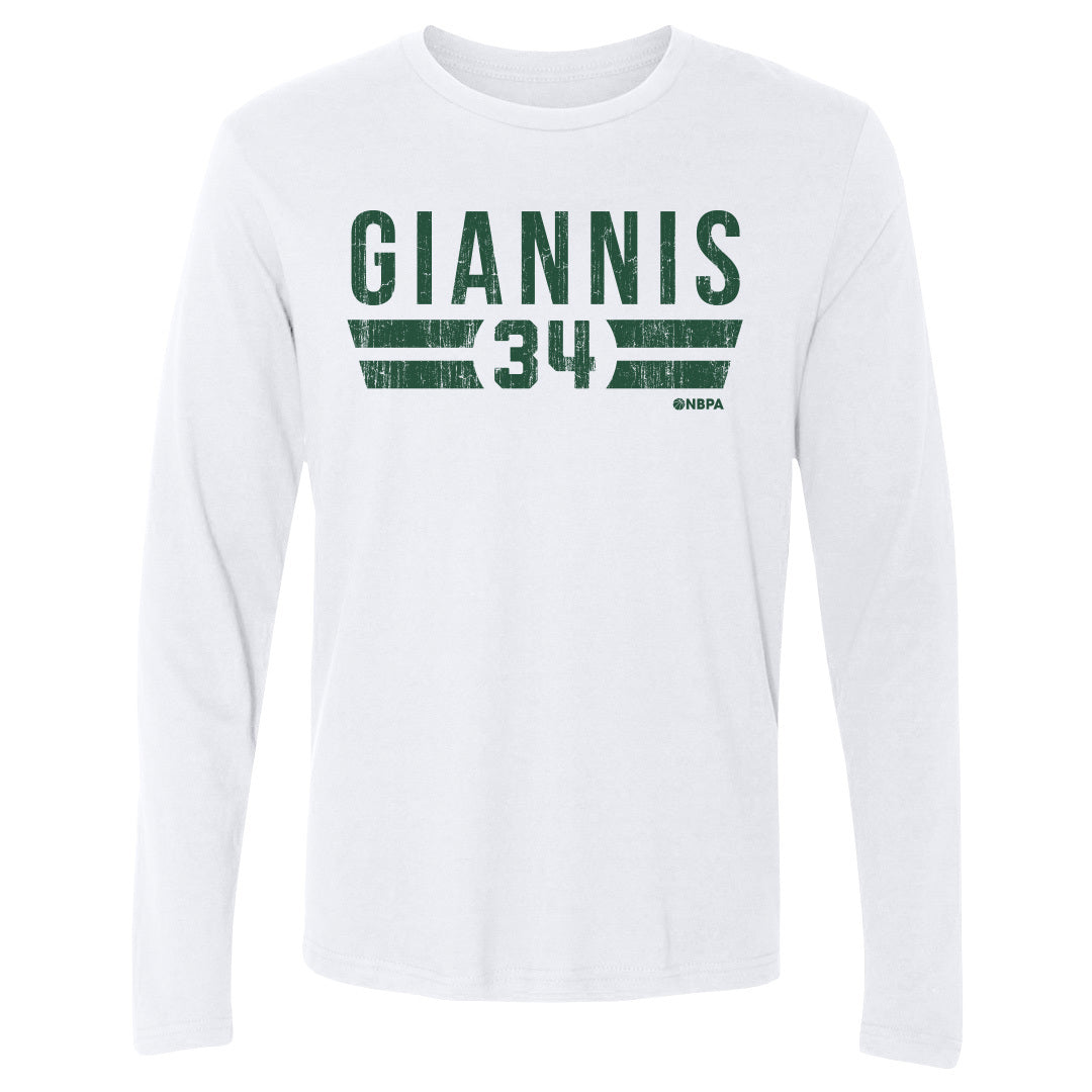 Giannis Antetokounmpo Men's Long Sleeve T-Shirt | 500 LEVEL