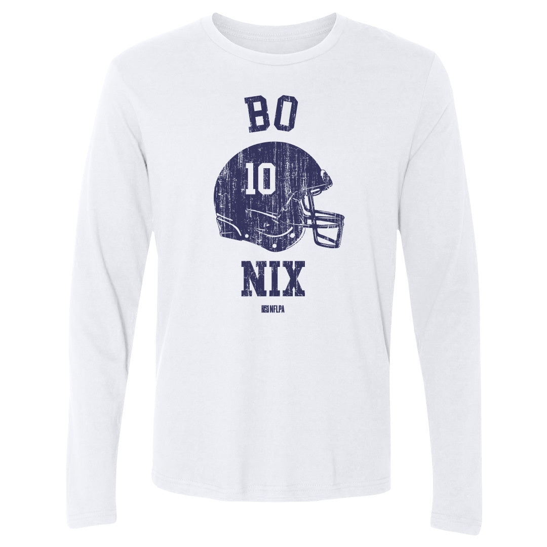 Bo Nix Men's Long Sleeve T-Shirt | 500 LEVEL