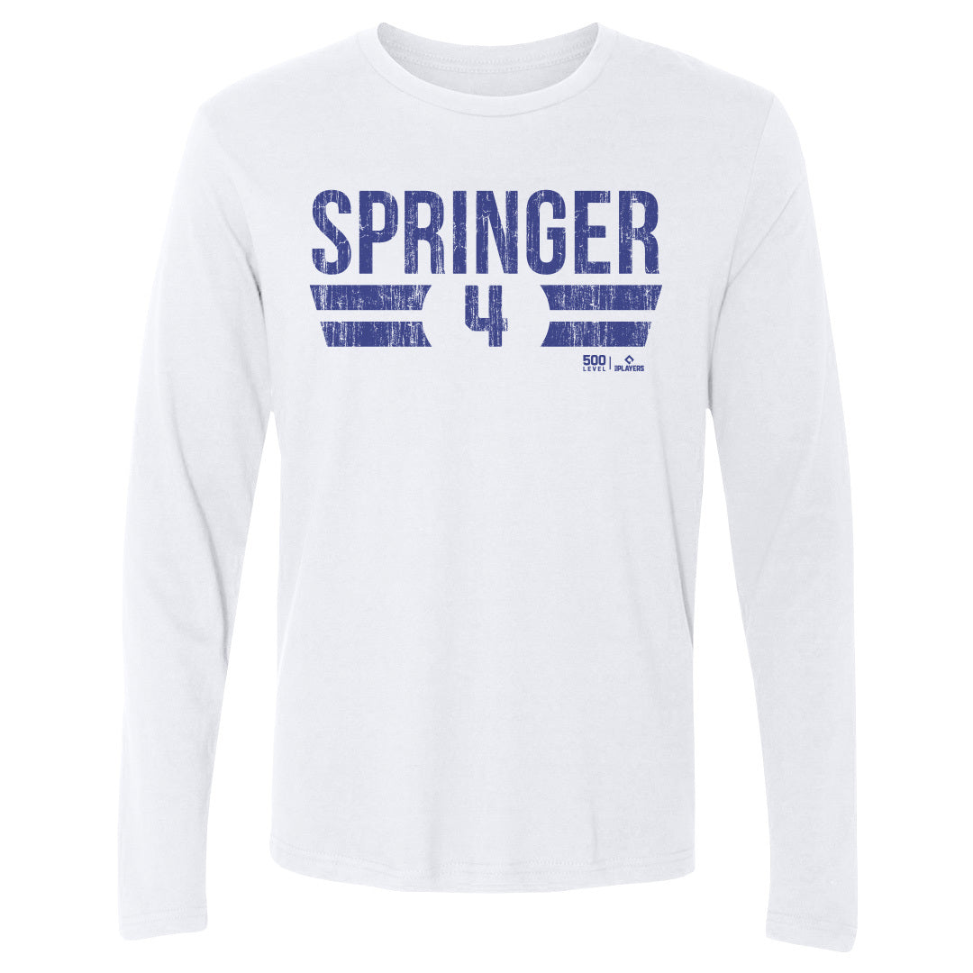 George Springer Men's Long Sleeve T-Shirt | 500 LEVEL