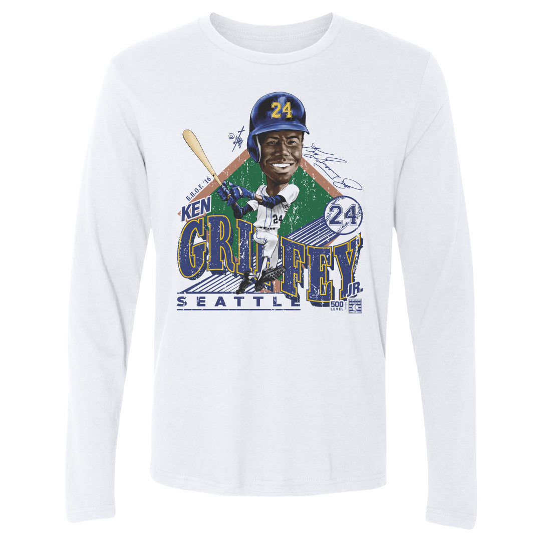 Ken Griffey Jr. Men's Long Sleeve T-Shirt | 500 LEVEL