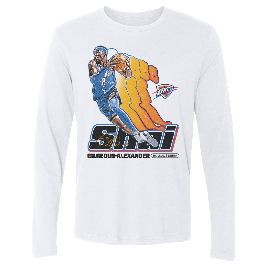 Shai Gilgeous-Alexander Men's Long Sleeve T-Shirt | 500 LEVEL