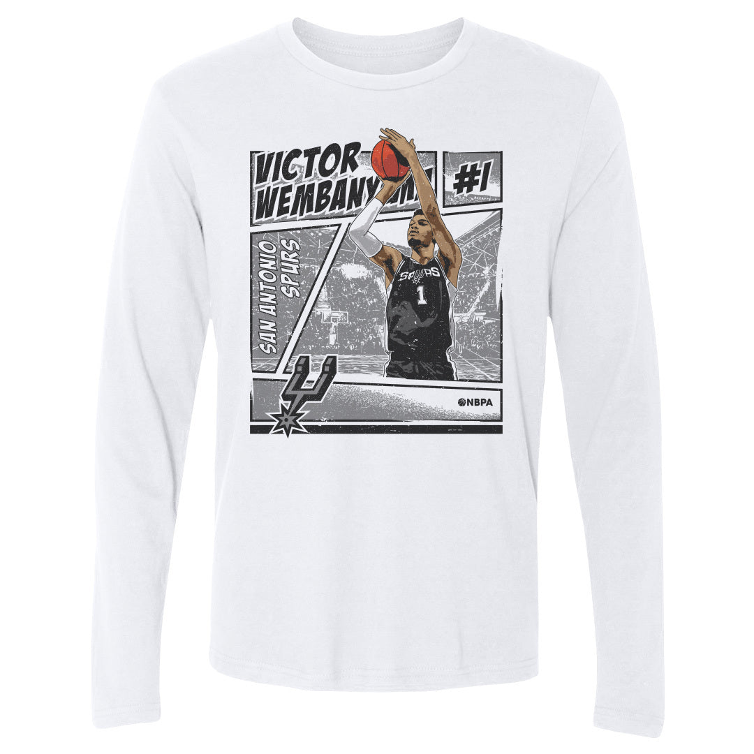 Victor Wembanyama Men's Long Sleeve T-Shirt | 500 LEVEL