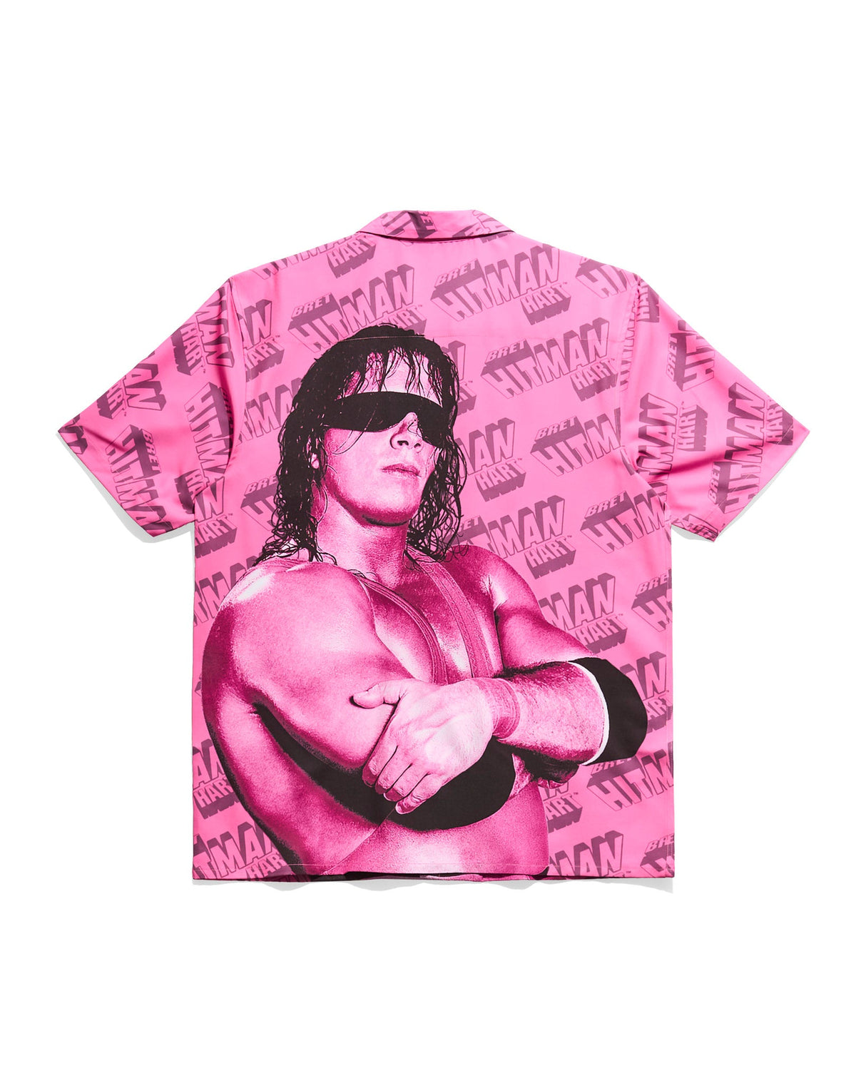 Bret Hitman Hart Magazine Button Up Shirt
