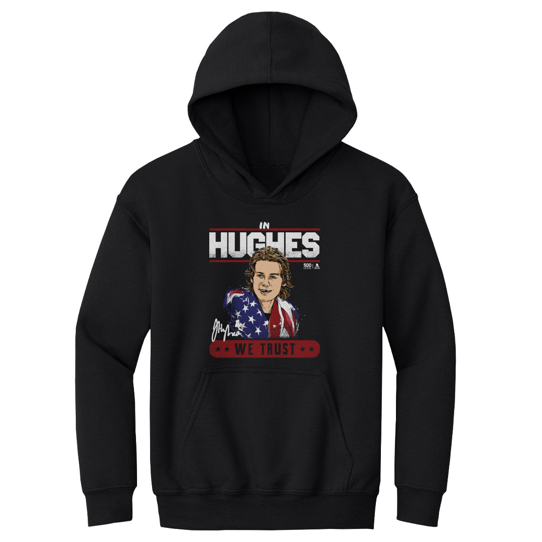 Jack Hughes Kids Youth Hoodie | 500 LEVEL
