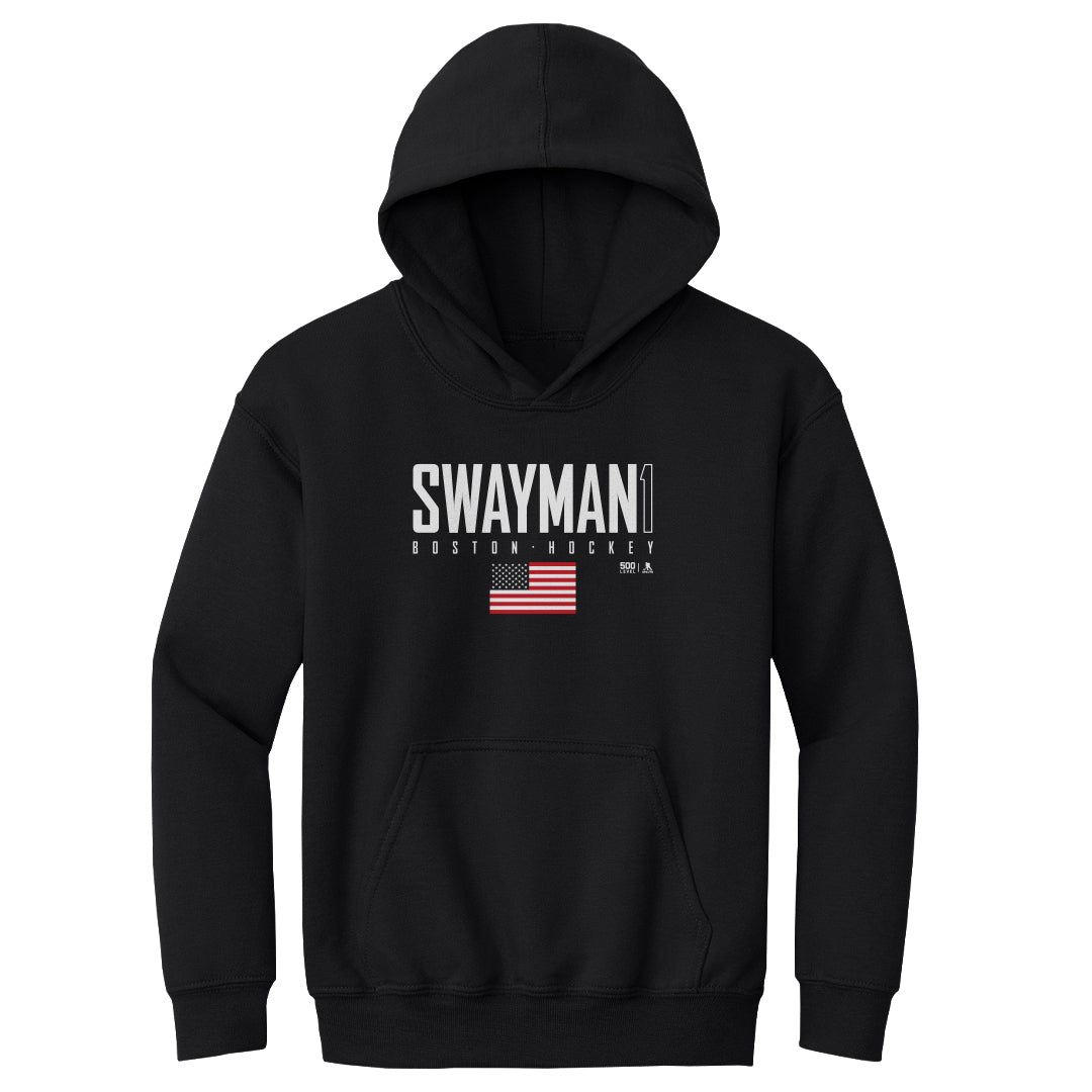 Jeremy Swayman Kids Youth Hoodie | 500 LEVEL