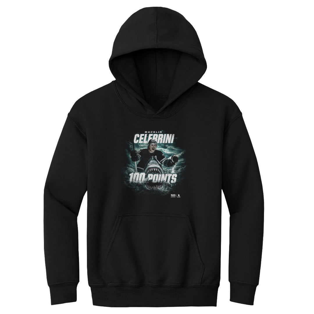 Macklin Celebrini Kids Youth Hoodie | 500 LEVEL