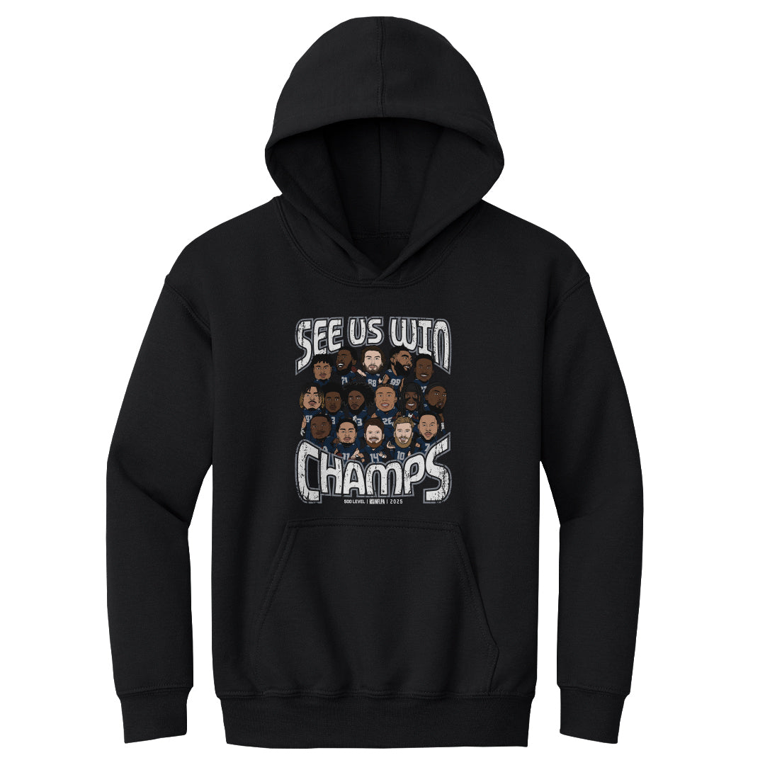 Seattle Football Kids Youth Hoodie | 500 LEVEL