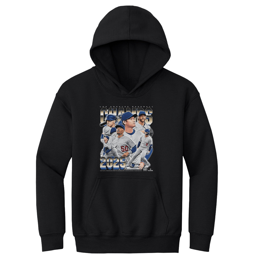 Los Angeles D Baseball Kids Youth Hoodie | 500 LEVEL