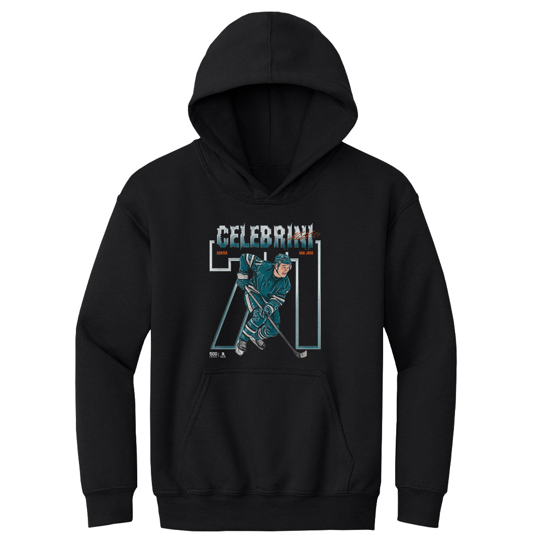Macklin Celebrini Kids Youth Hoodie | 500 LEVEL