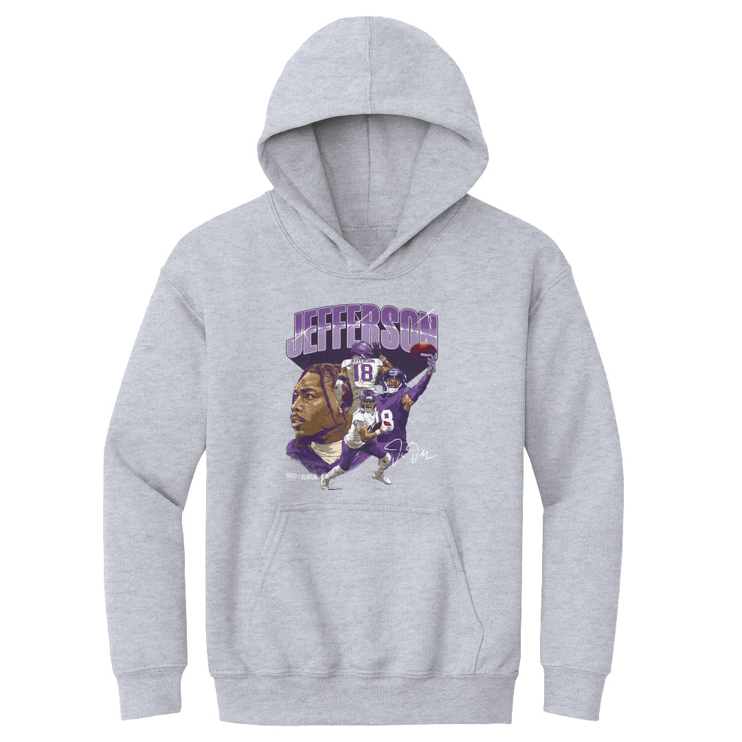 Justin Jefferson Kids Youth Hoodie | 500 LEVEL