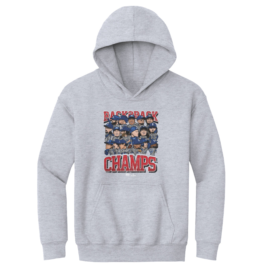 Los Angeles D Baseball Kids Youth Hoodie | 500 LEVEL