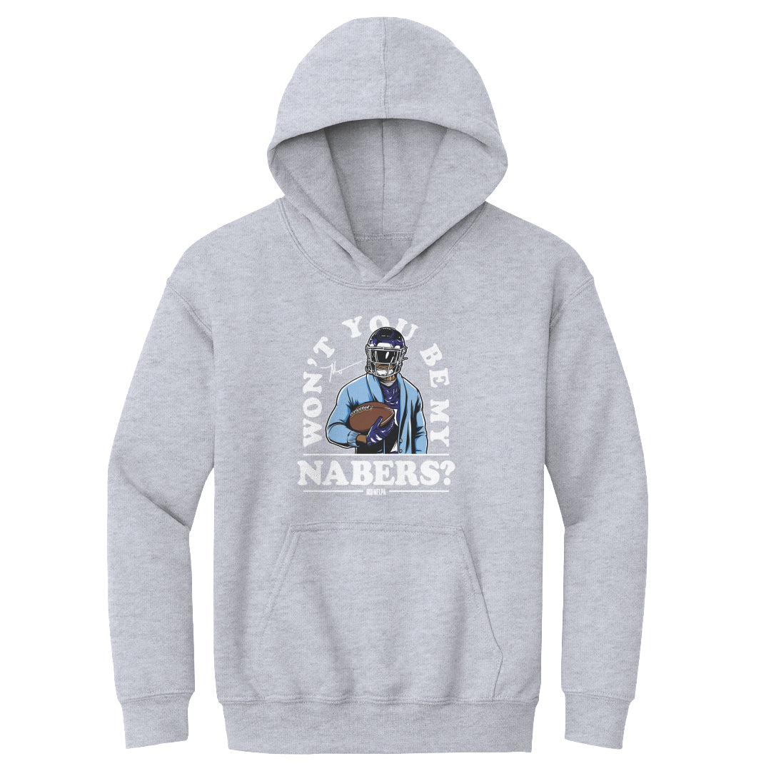 Malik Nabers Kids Youth Hoodie | 500 LEVEL