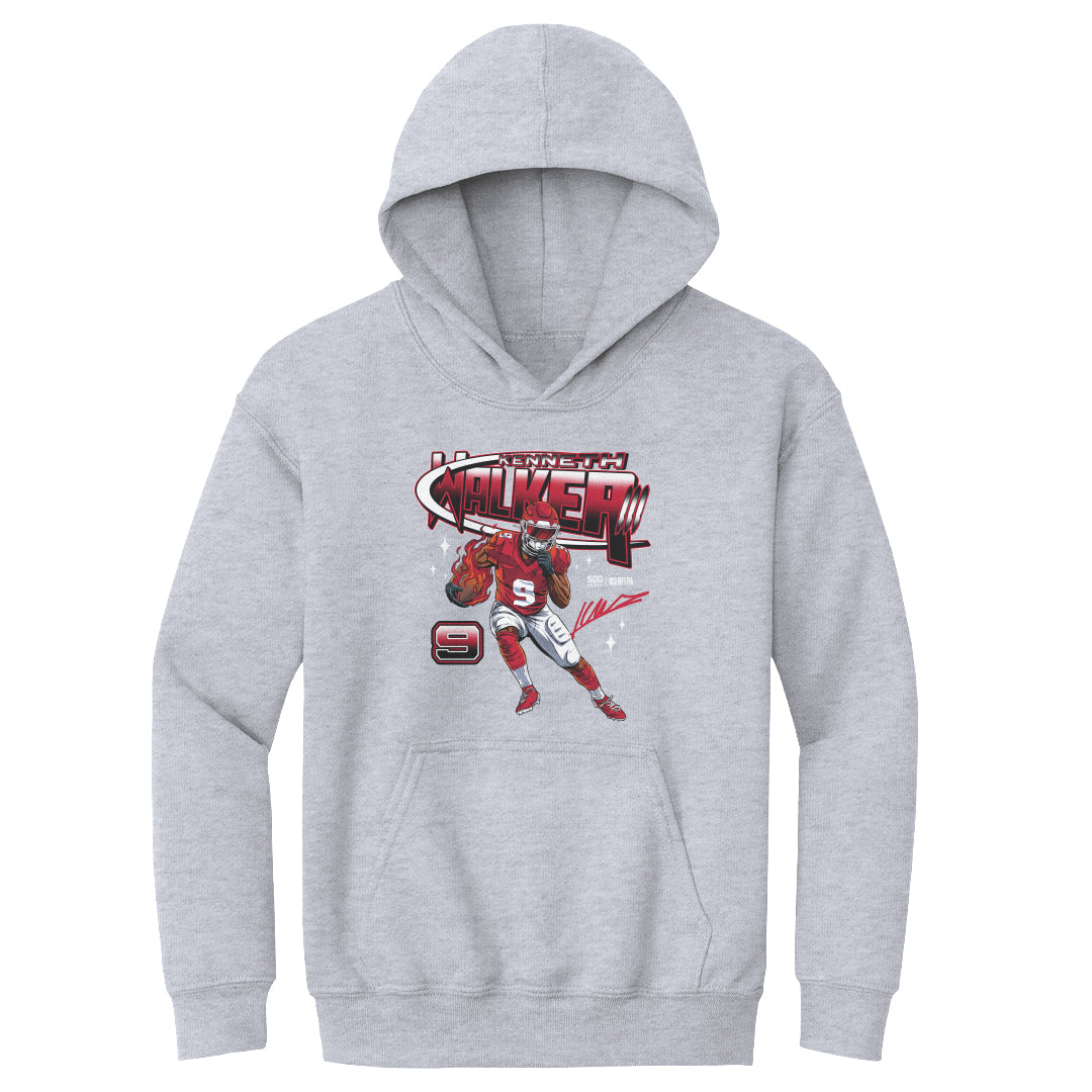 Kenneth Walker III Kids Youth Hoodie | 500 LEVEL