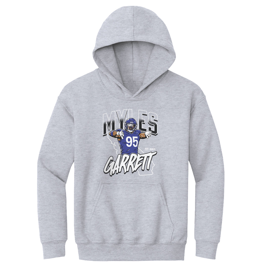 Myles Garrett Kids Youth Hoodie | 500 LEVEL