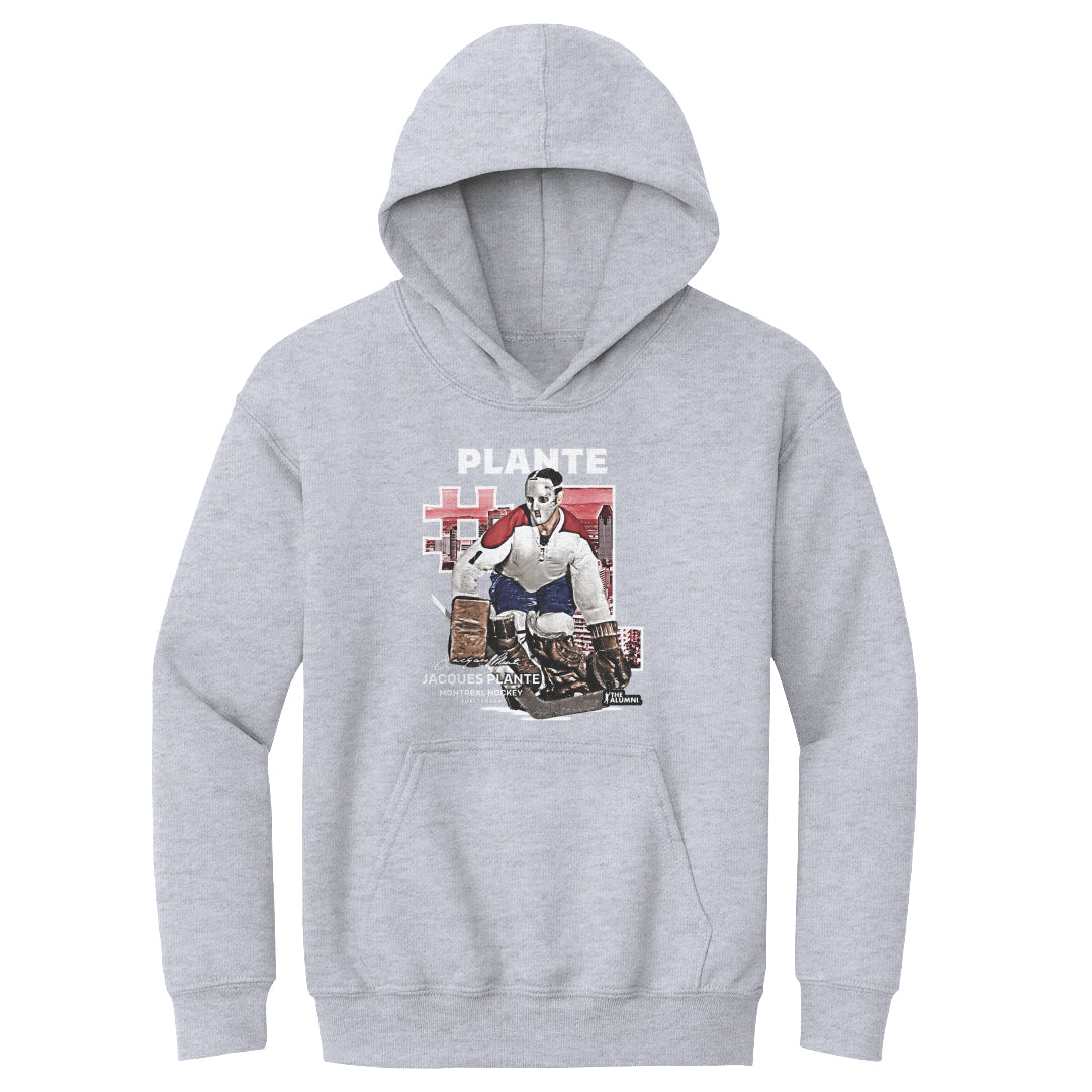 Jacques Plante Kids Youth Hoodie | 500 LEVEL