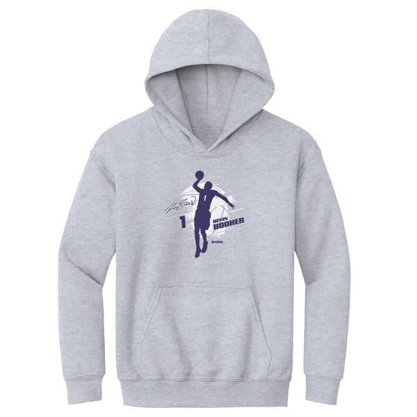 Devin Booker Youth T-Shirt - Lay Up O Design, Heather Purple, Size 10-12 Years - View #8