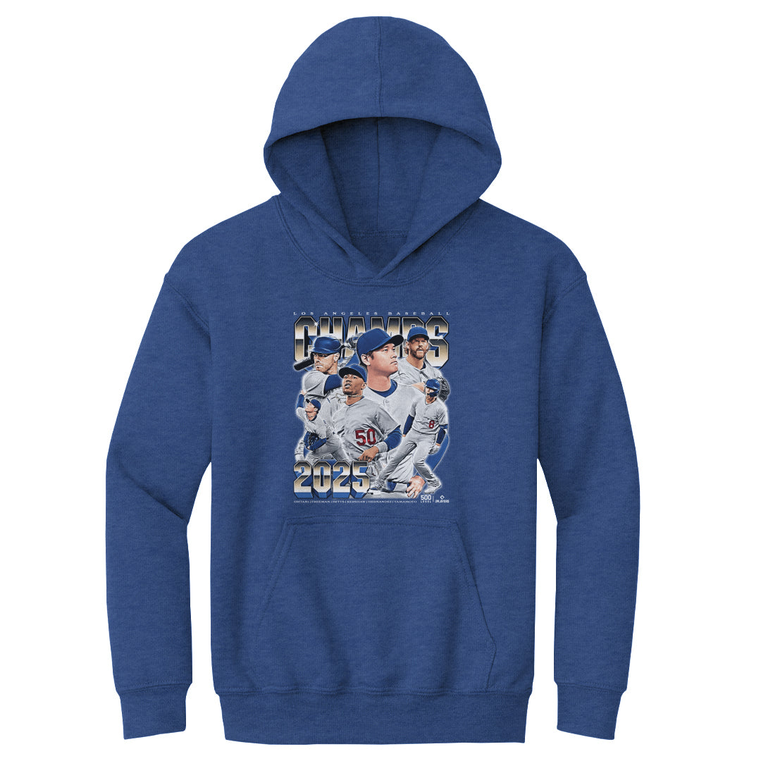 Los Angeles D Baseball Kids Youth Hoodie | 500 LEVEL