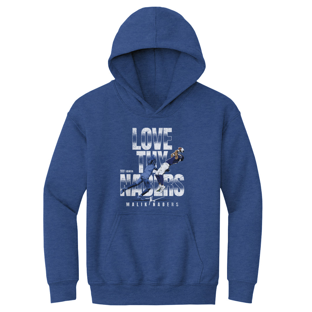 Malik Nabers Kids Youth Hoodie | 500 LEVEL