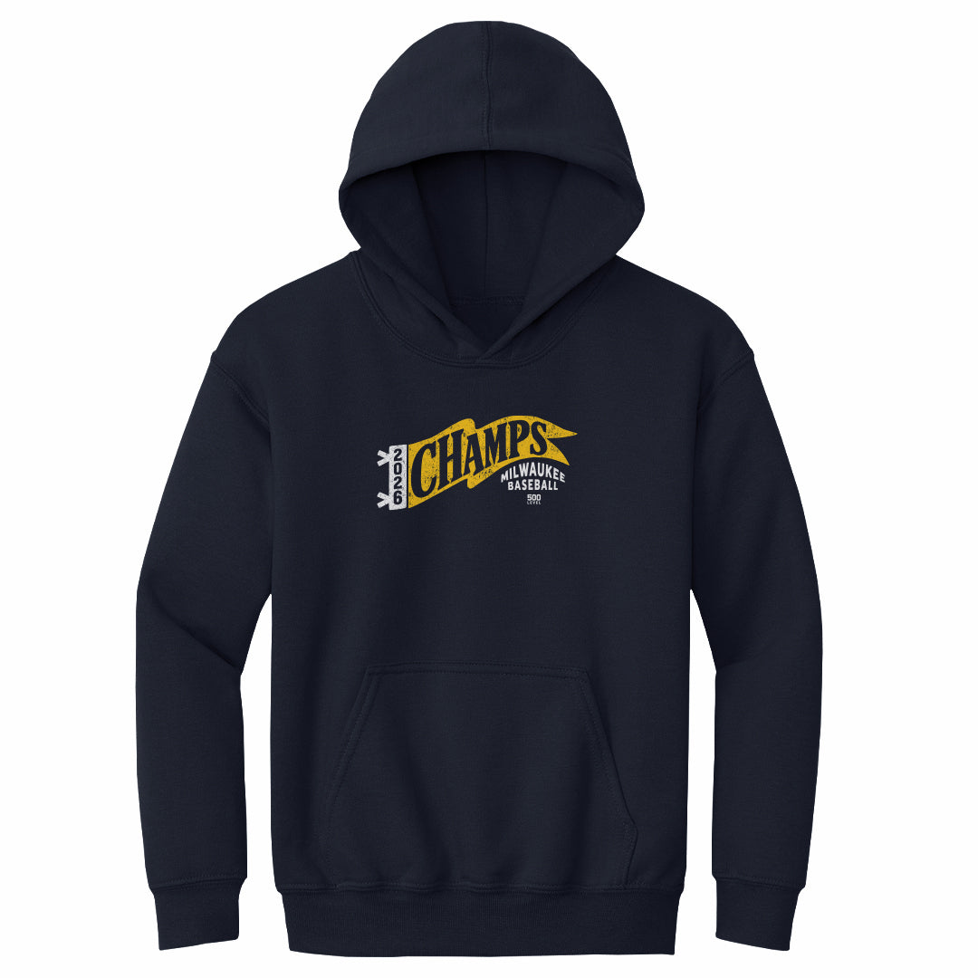 Milwaukee Baseball Kids Youth Hoodie | 500 LEVEL