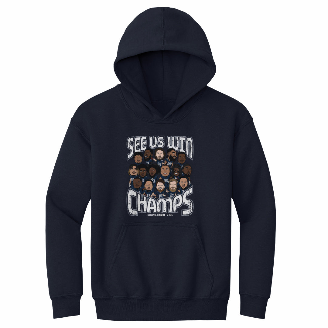 Seattle Football Kids Youth Hoodie | 500 LEVEL