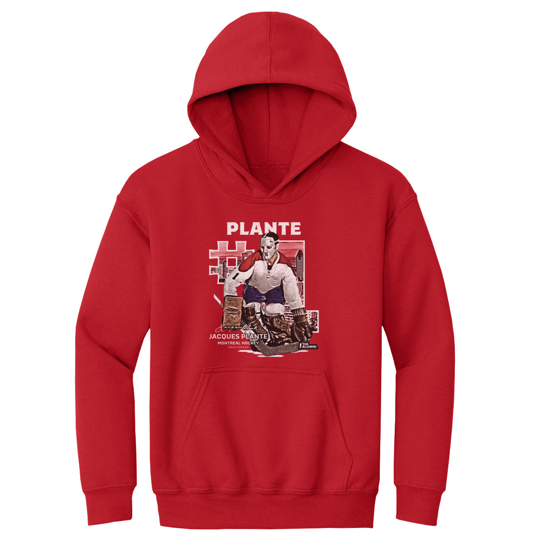 Jacques Plante Kids Youth Hoodie | 500 LEVEL