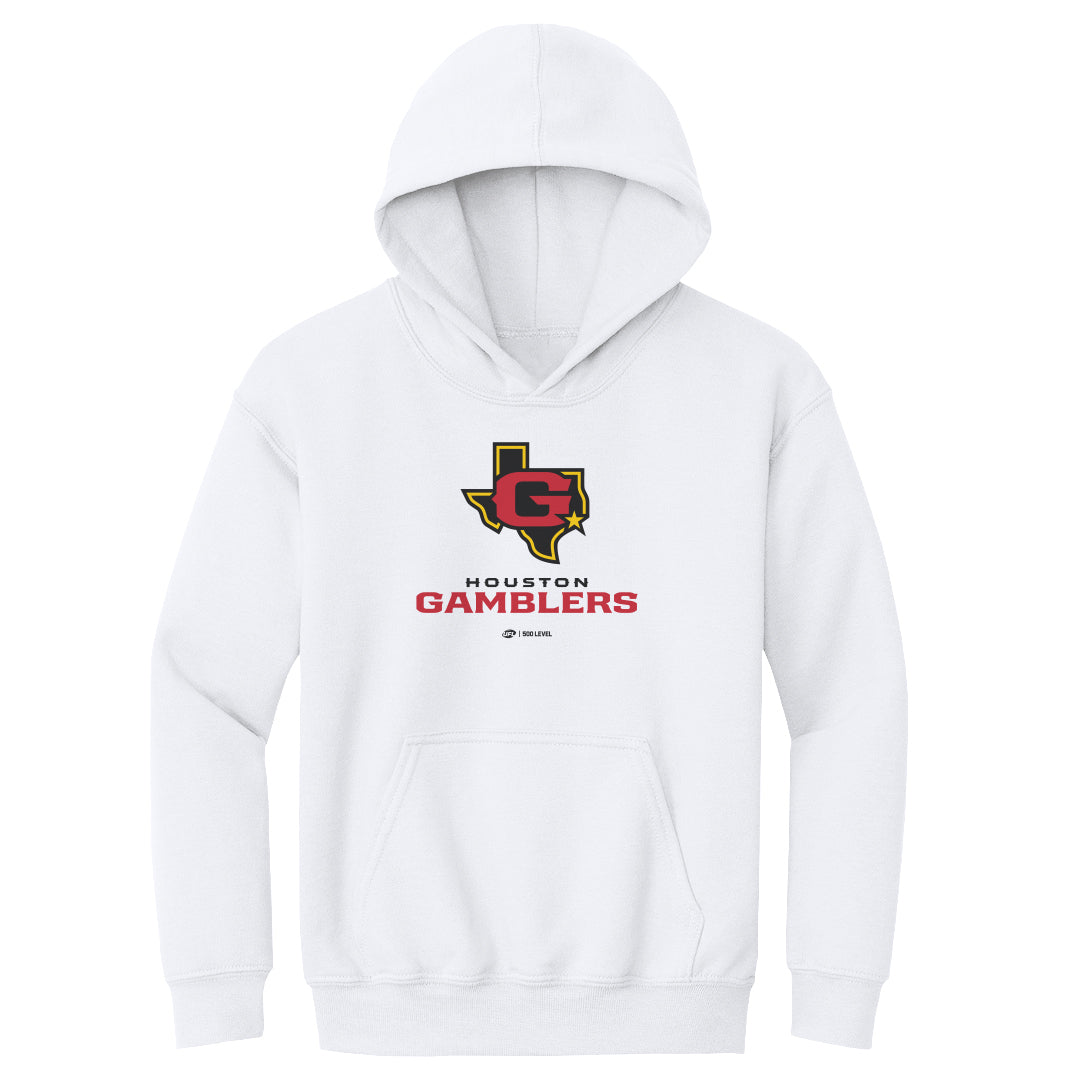 Houston Gamblers Kids Youth Hoodie | 500 LEVEL
