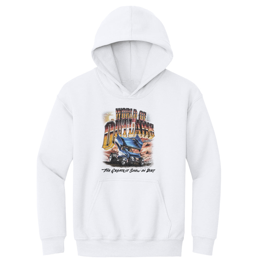 World Of Outlaws Kids Youth Hoodie | 500 LEVEL