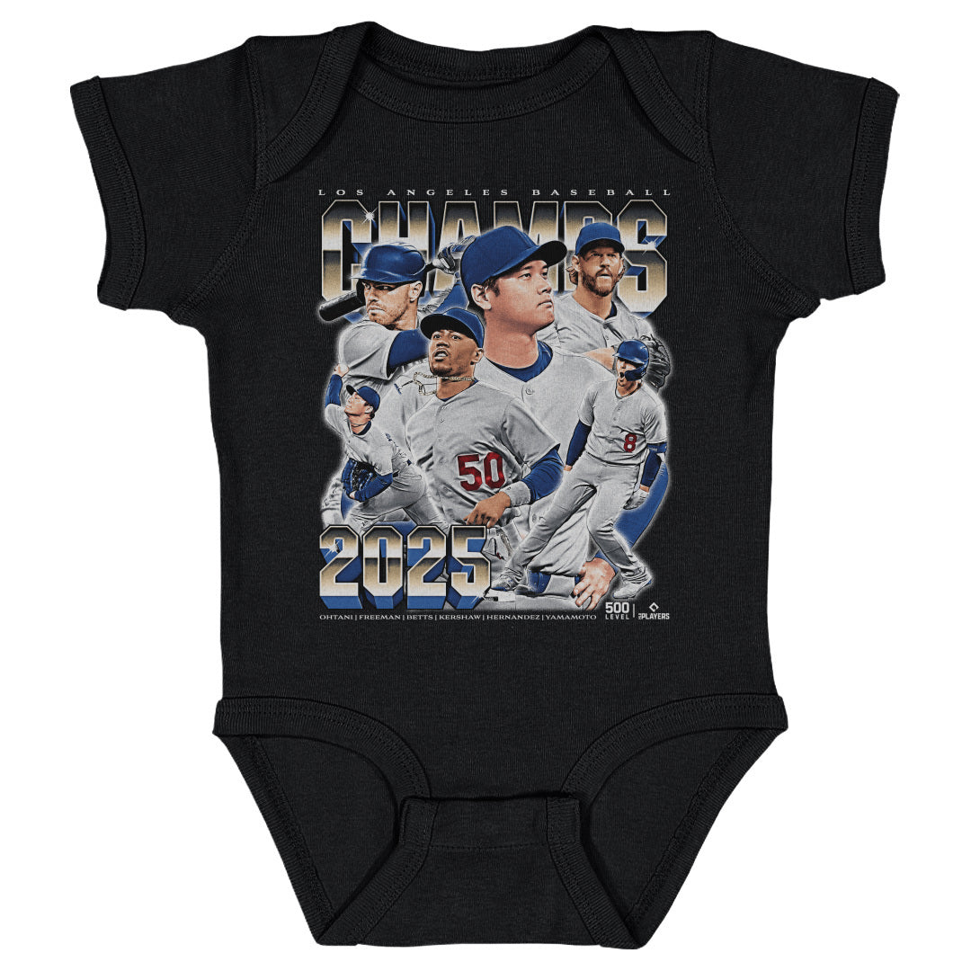 Los Angeles D Baseball Kids Baby Onesie | 500 LEVEL