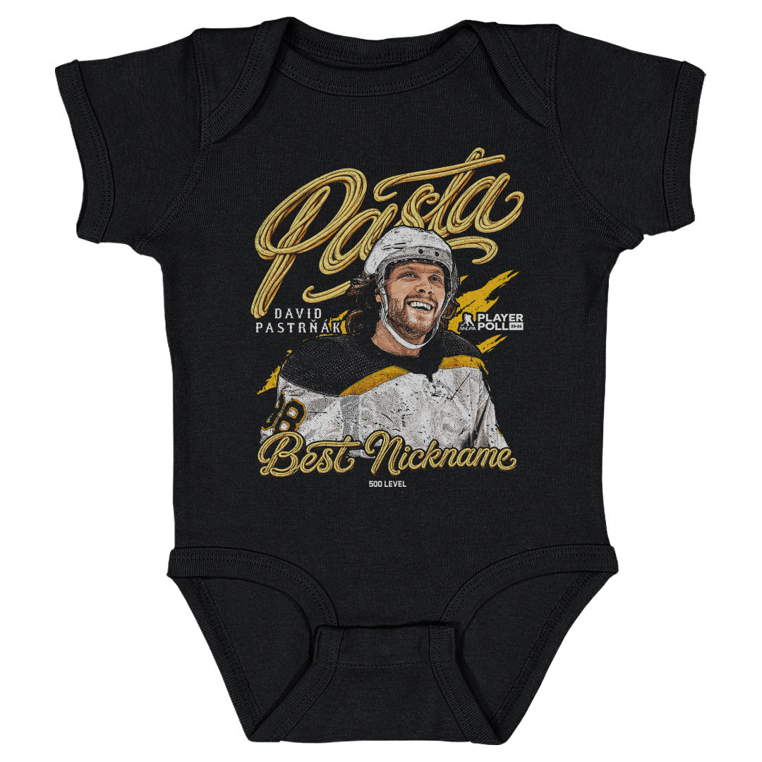 David Pastrnak Kids Baby Onesie | 500 LEVEL