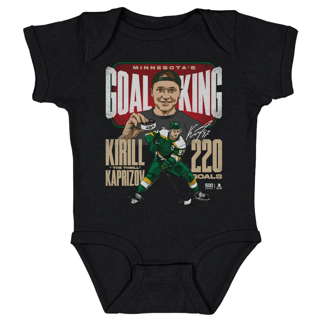 Kirill Kaprizov Kids Baby Onesie | 500 LEVEL