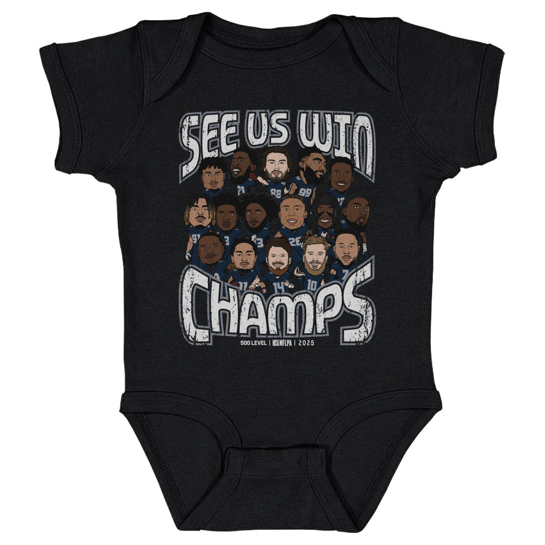 Seattle Football Kids Baby Onesie | 500 LEVEL