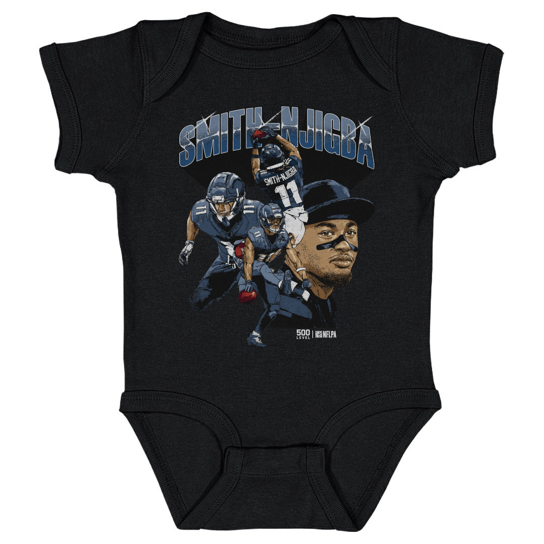 Jaxon Smith-Njigba Kids Baby Onesie | 500 LEVEL