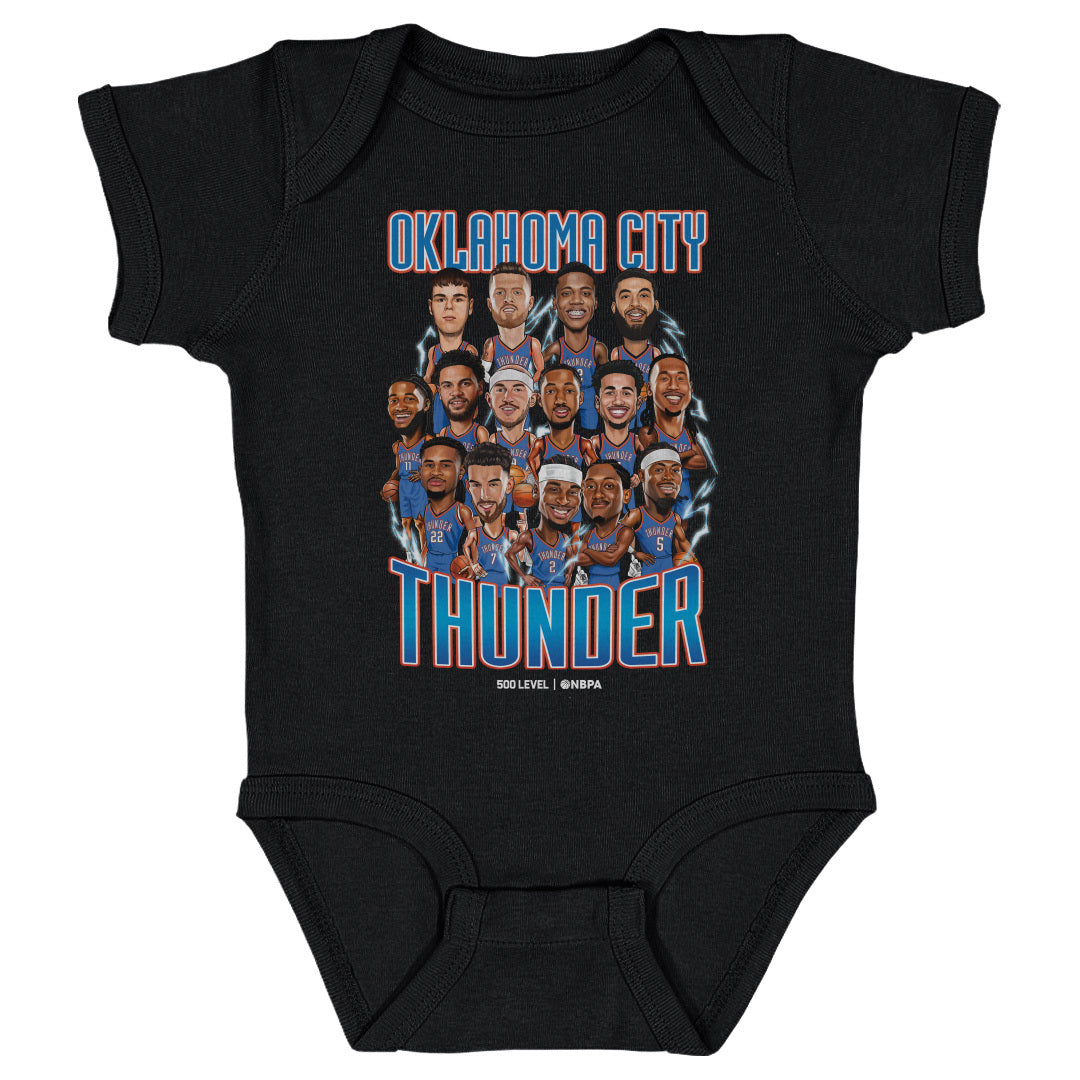 Oklahoma City Thunder Kids Baby Onesie | 500 LEVEL