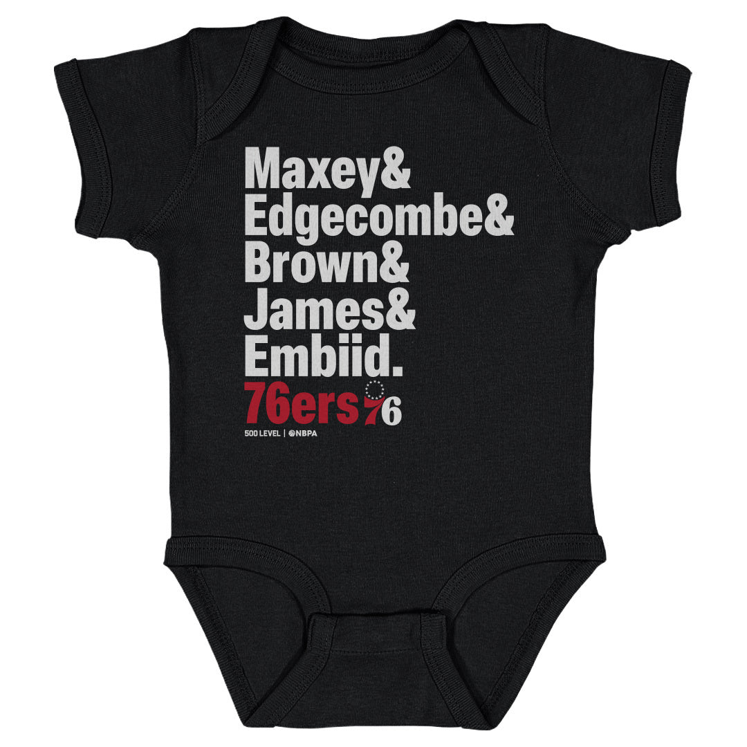 Philadelphia 76ers Kids Baby Onesie | 500 LEVEL