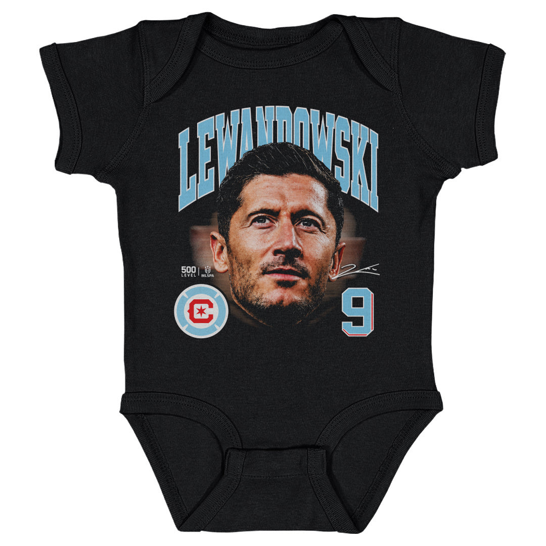 Robert Lewandowski Kids Baby Onesie | 500 LEVEL
