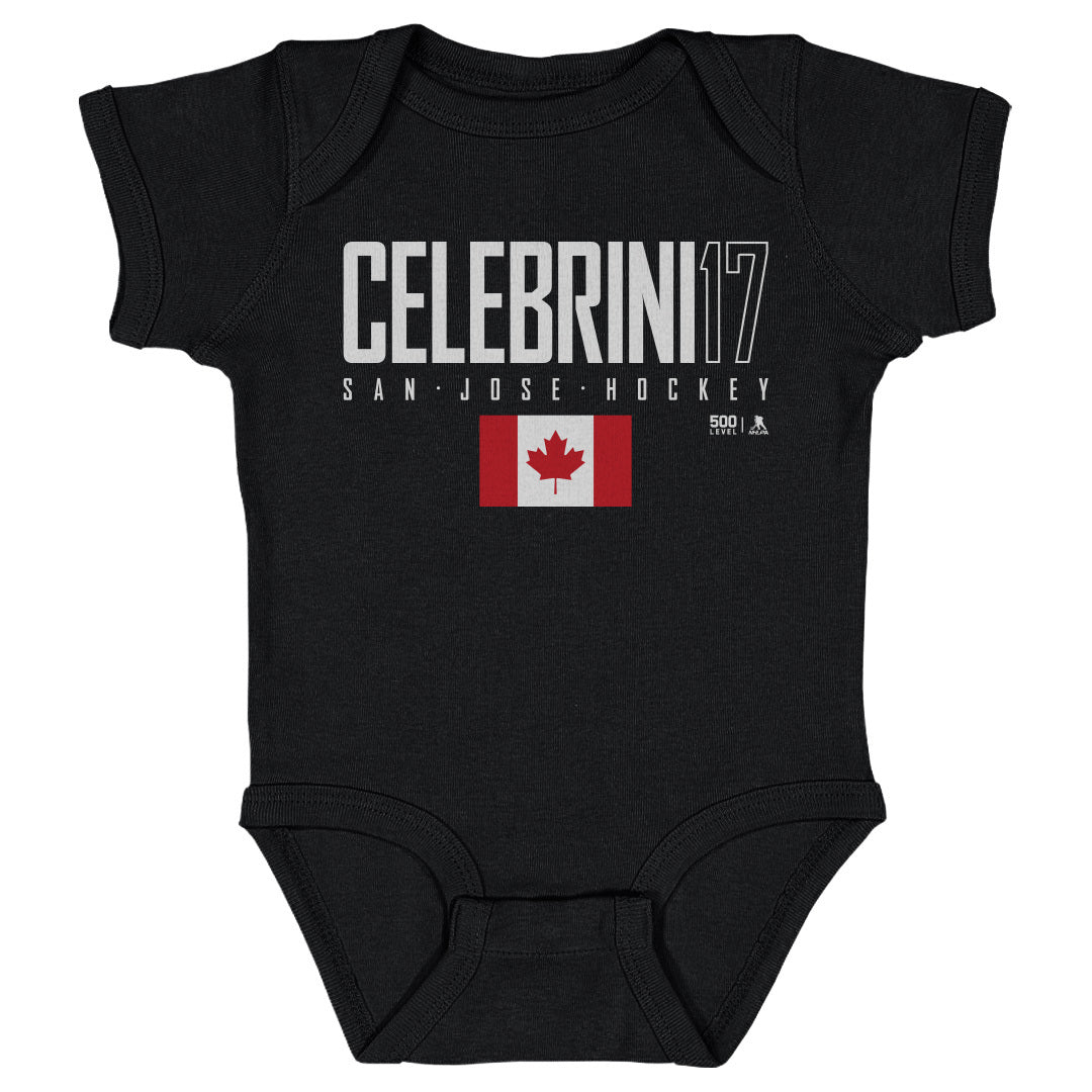 Macklin Celebrini Kids Baby Onesie | 500 LEVEL